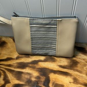 Gift of Hope Boho Hippie Striped Block Leather Pouch